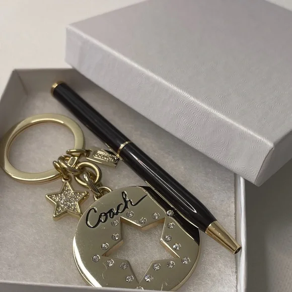 Coach Gold Star Keychain and Coach Pen - Picture 6 of 6